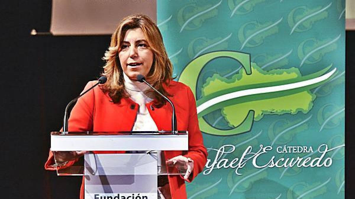 Susana Díaz, ayer.