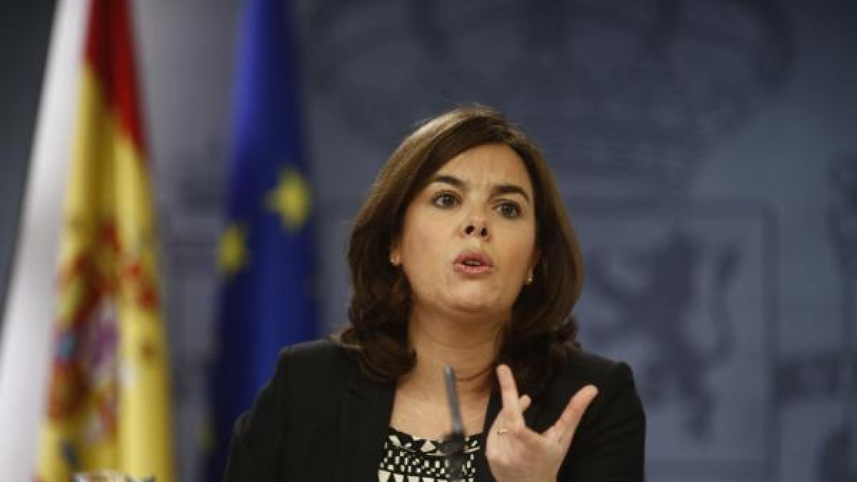 La vicepresidenta del Gobierno en funciones, Soraya Sáenz de Santamaría.