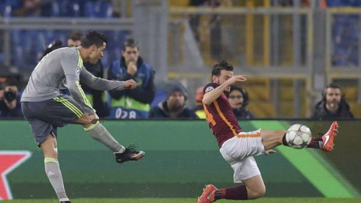 Jugada del gol de Cristiano Ronaldo en el Olímpico.