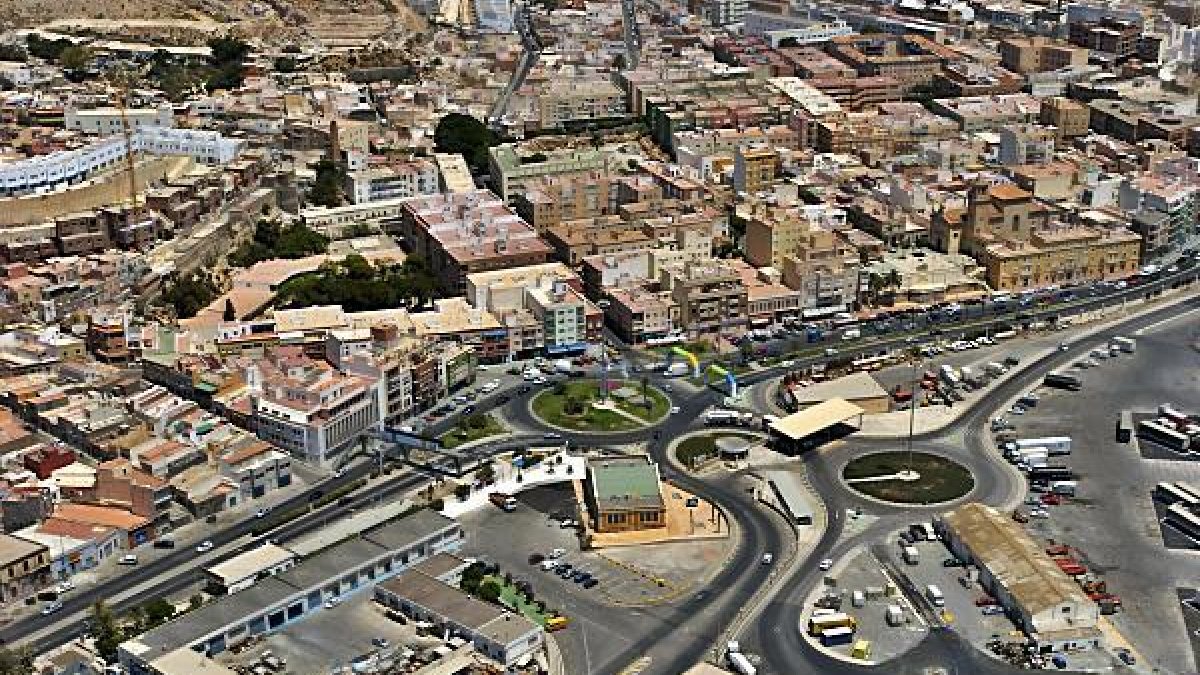 Imagen aérea del barrio de Pescadería