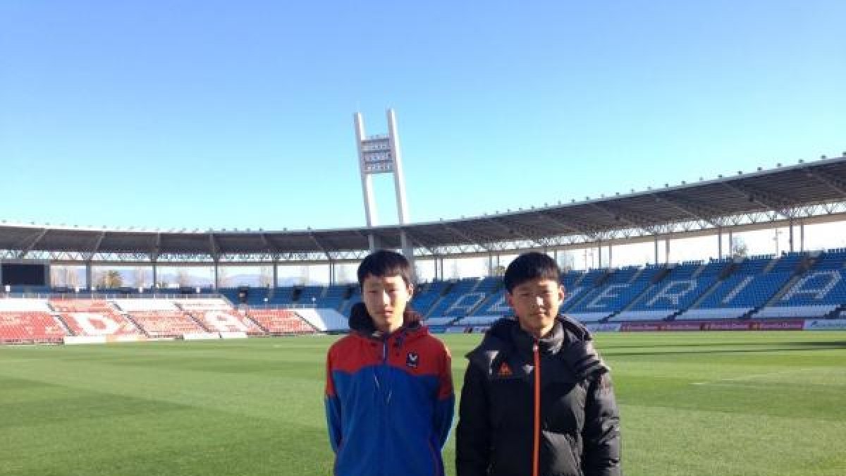 Los jugadores coreanos en el Mediterráneo.