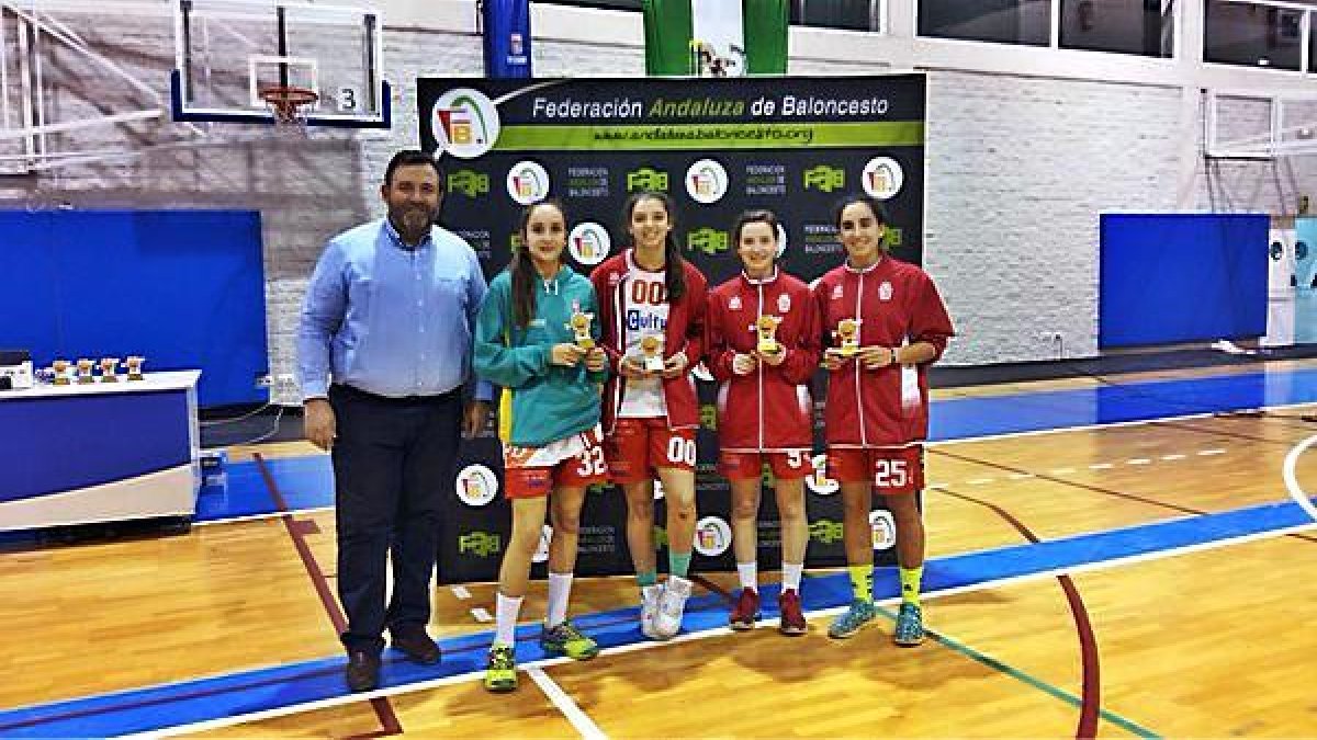 Las chicas preparadas para el torneo.