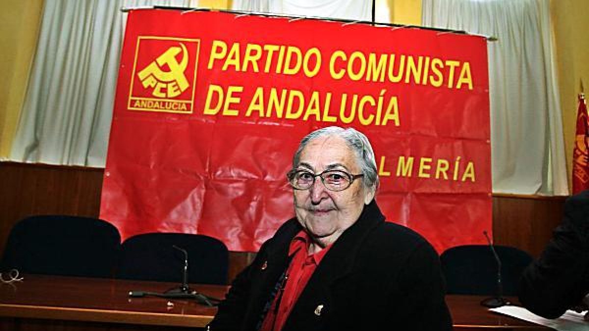 Josefina Samper, en Almería.