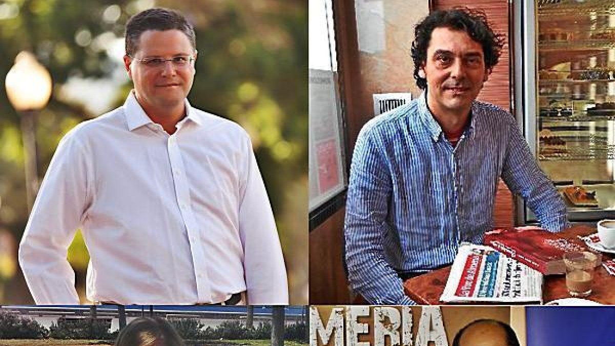 Escritores y editores ganadores en las cuatro categorías de los Premios Argaria 2015.