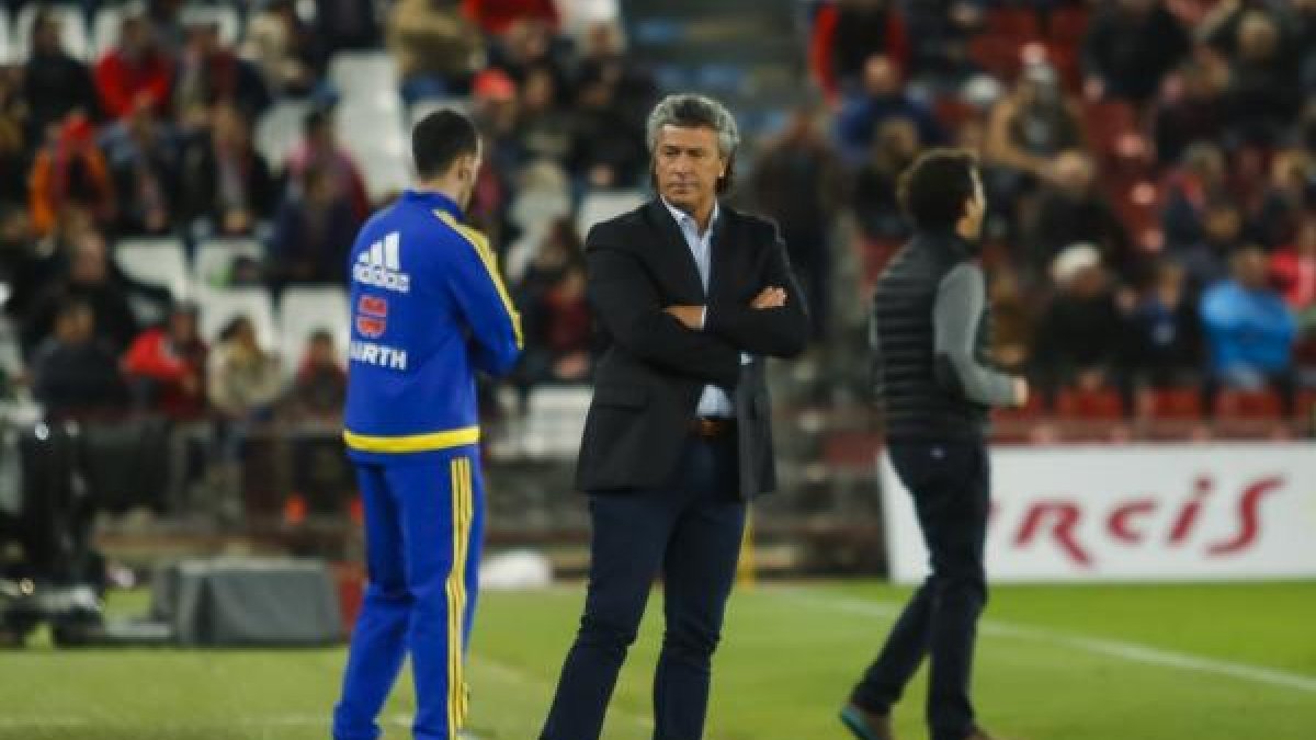 Goro en el partido contra el Lugo.
