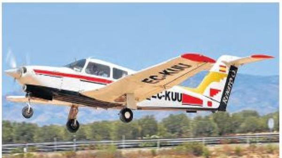 Avioneta que conducía el piloto.