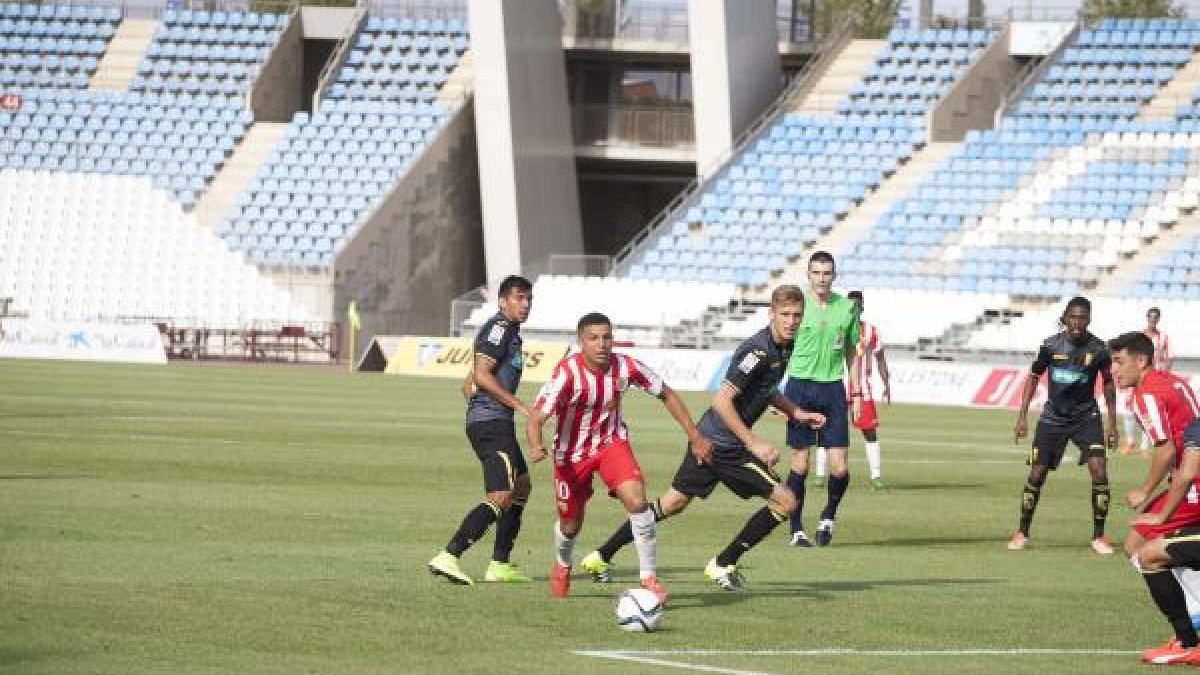 Hicham en el partido de la primera vuelta.
