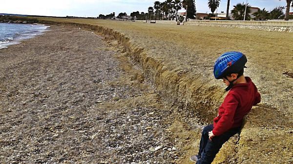 Situación de parte de la playa de Costacabana