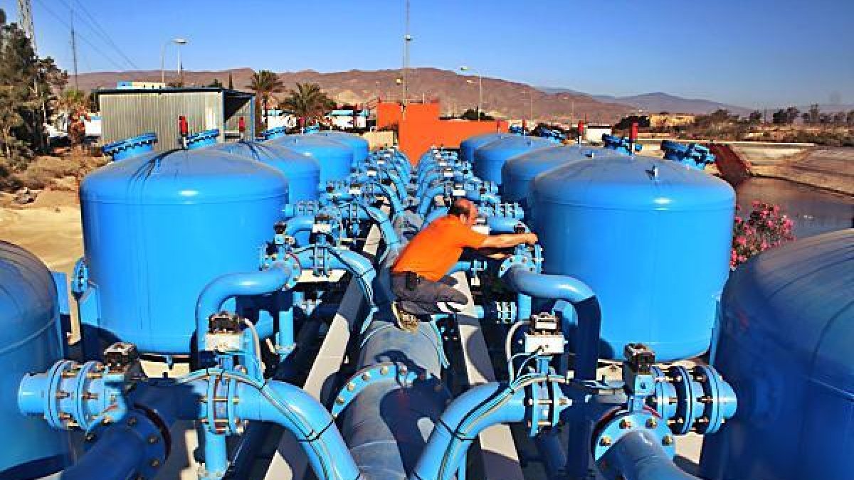 Interior de la depuradora de El Bobar