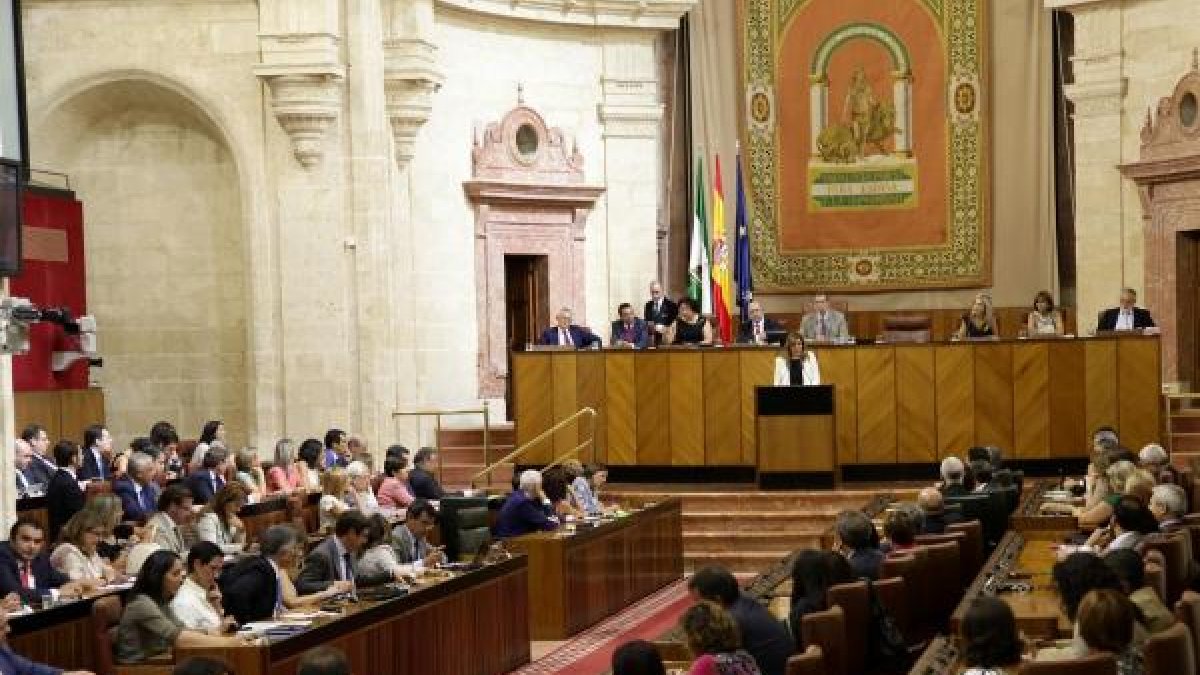Sesión en el Parlamento andaluz