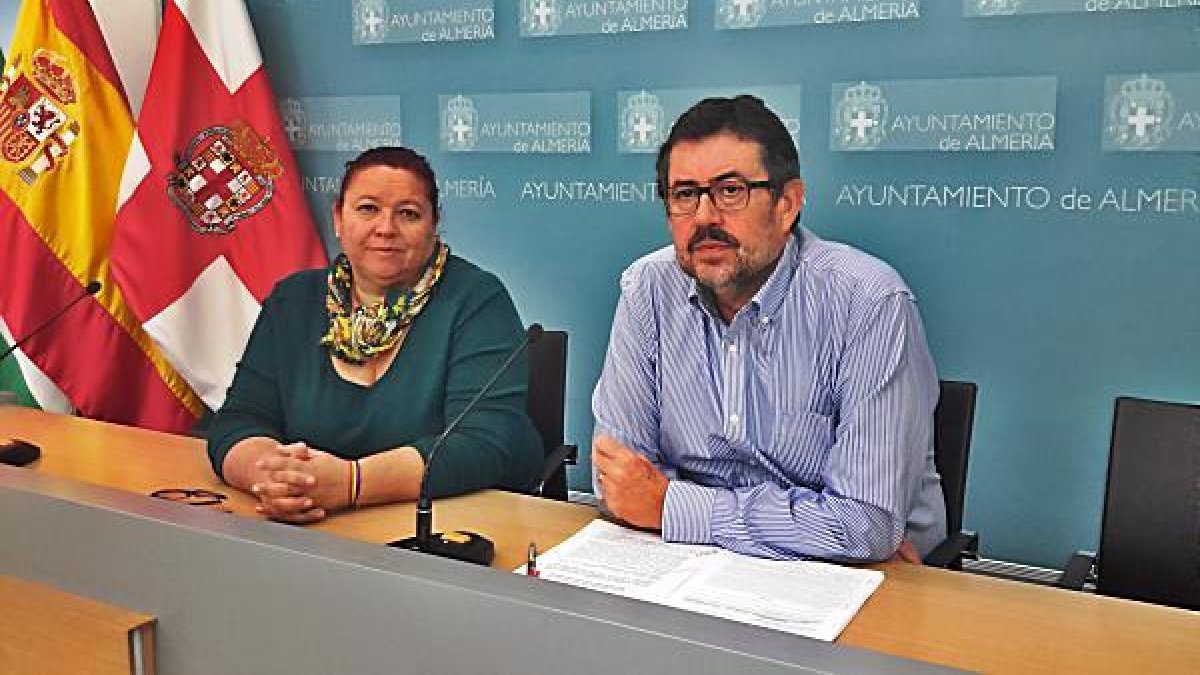 Amalia Román y Rafael Esteban, concejales de Izquierda Unida