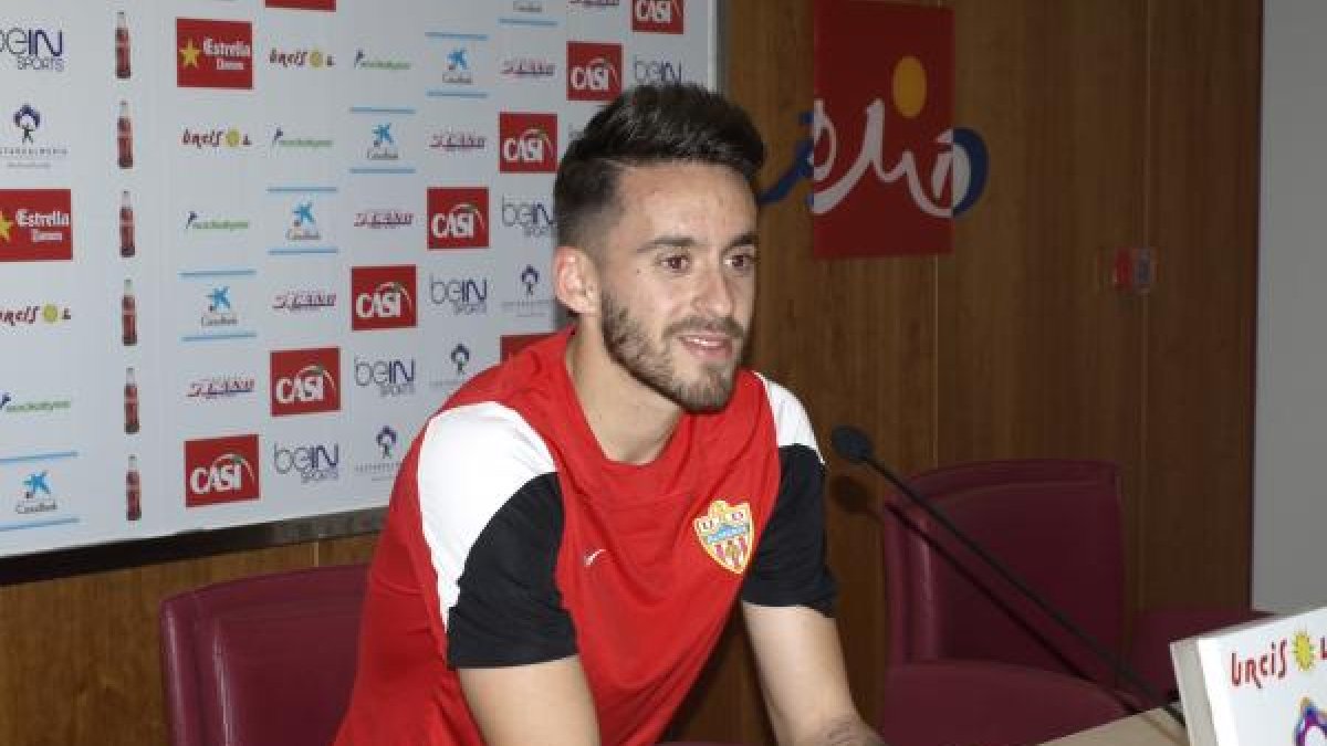 Iago Díaz en sala de prensa.
