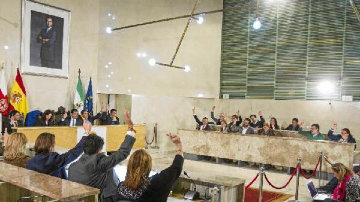 Votación en Pleno de uno de los puntos del orden del día