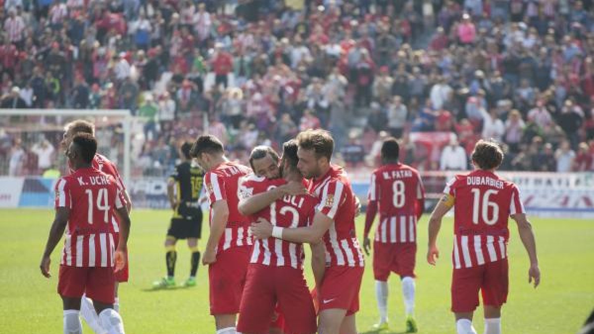 Celebración del 1-0.