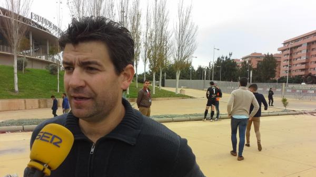Fernando Estévez, entrenador del filial del Almería.
