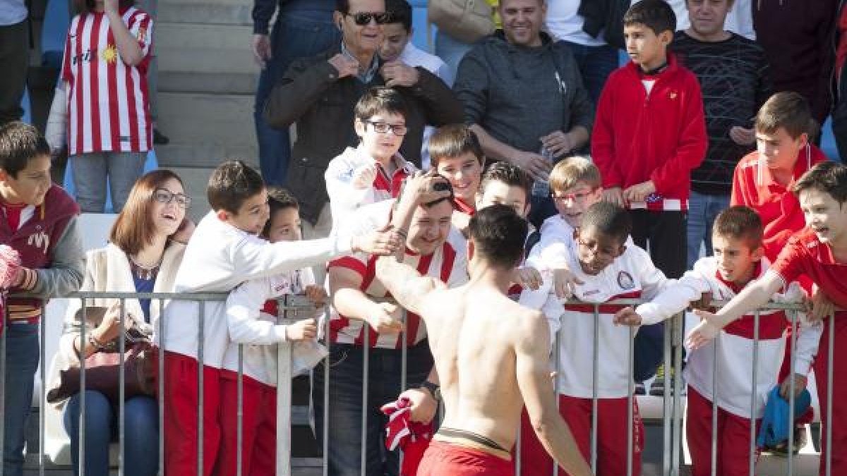 Chuli con la afición.