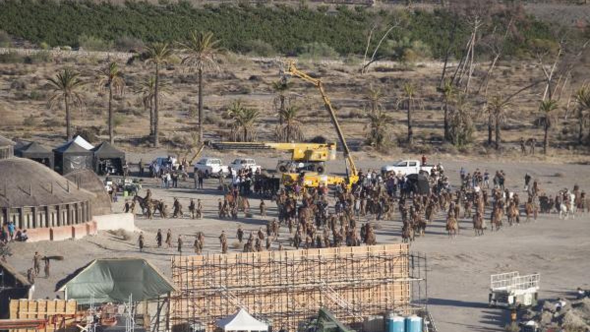 Rodaje de ‘Juego de Tronos’ en el paraje de El Chorrillo de Sierra Alhamilla, en Pechina.