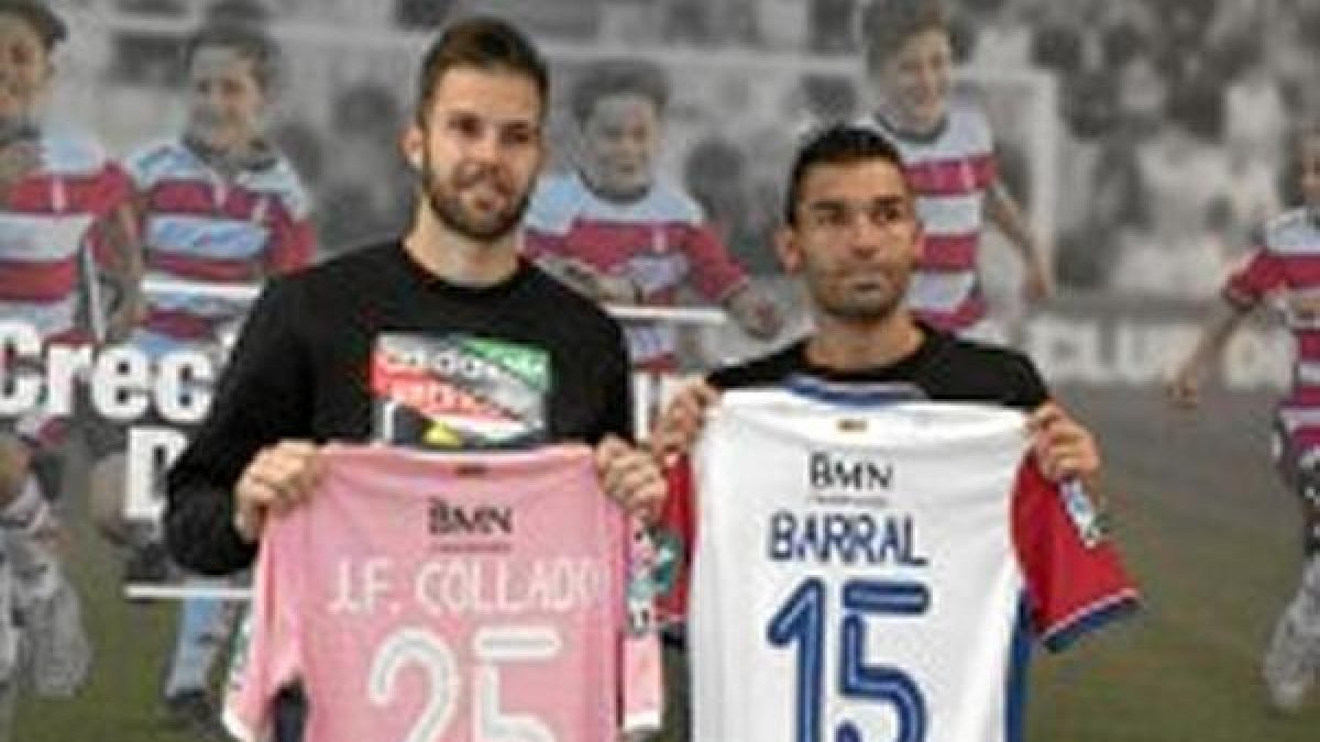 Barral en su puesta de largo con el Granada.