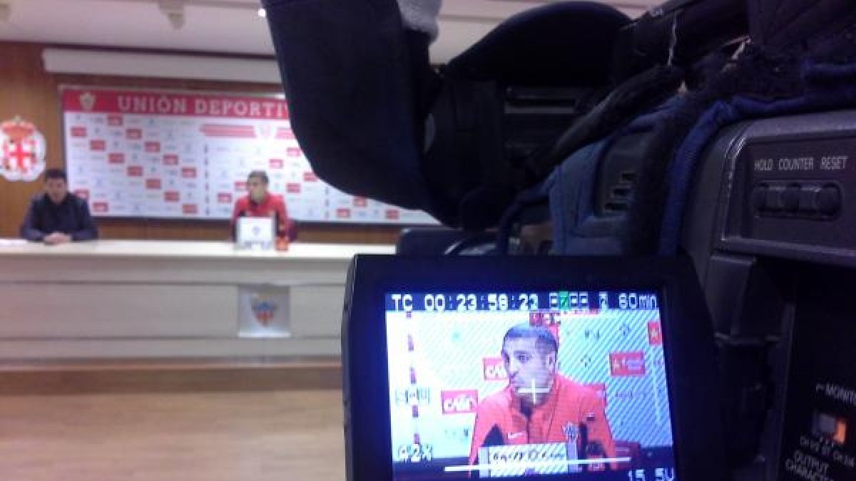 Fran Vélez, este martes en la sala de prensa.