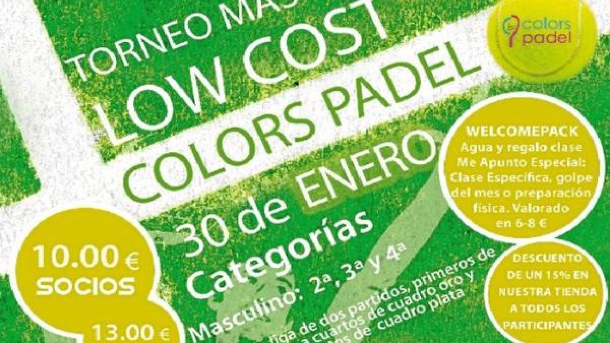 Ya te puedes apuntar para disfrutar del pádel.