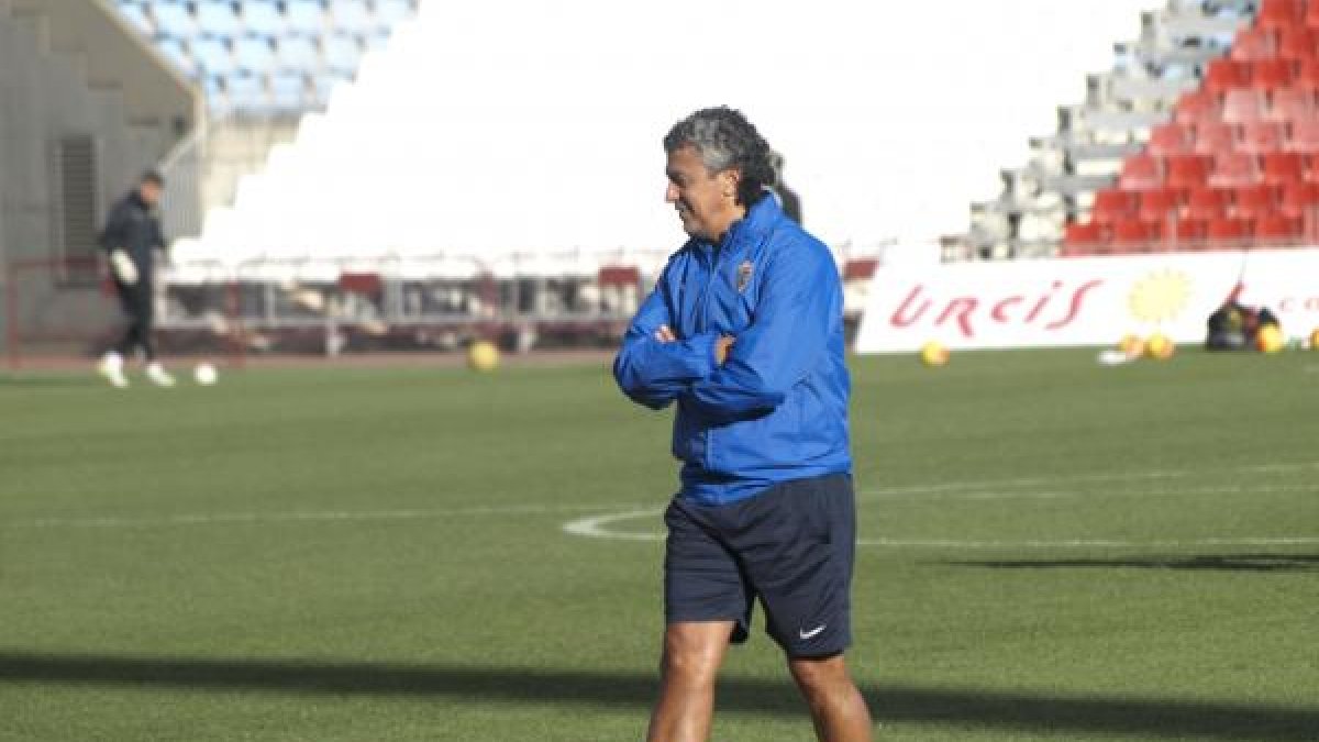 Goro en el entrenamiento de este viernes.