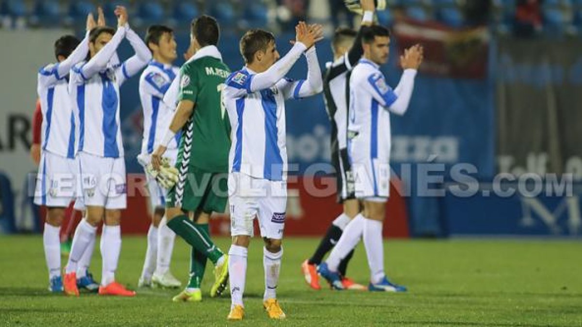 Jugadores del Leganés.