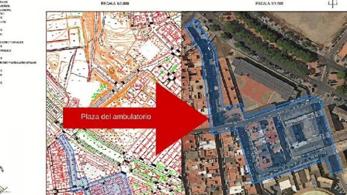 Planos del proyecto de actuación en la zona