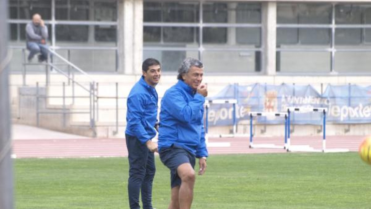 Goro en el entrenamiento de este viernes.