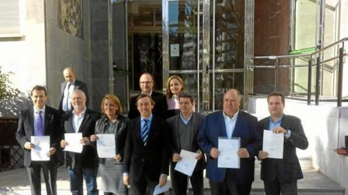 Representantes almerienses en Madrid.