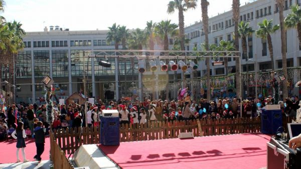 Plaza mayor donde se celebraron muchas de las actividades esta Navidad.