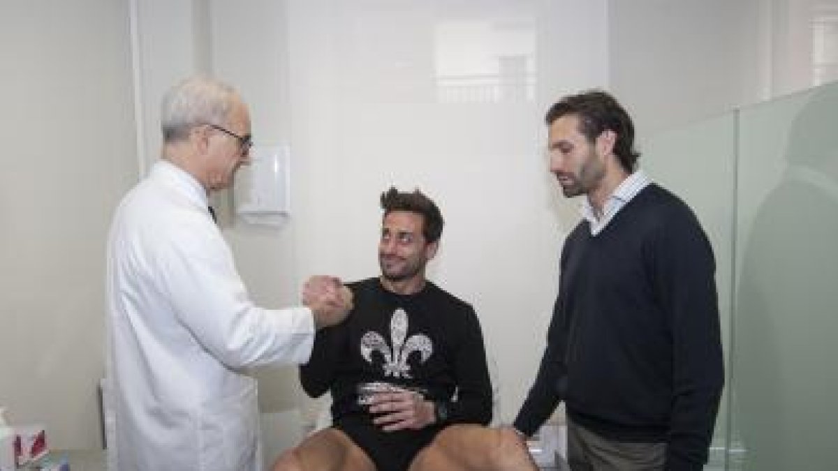 Casto, feliz tras recibir el alta médica.