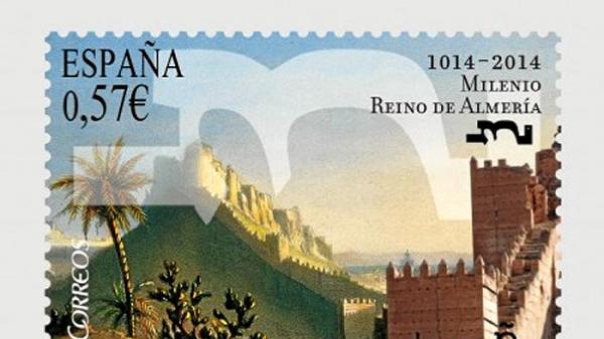 Imagen del sello del Milenio del Reino de Almería.