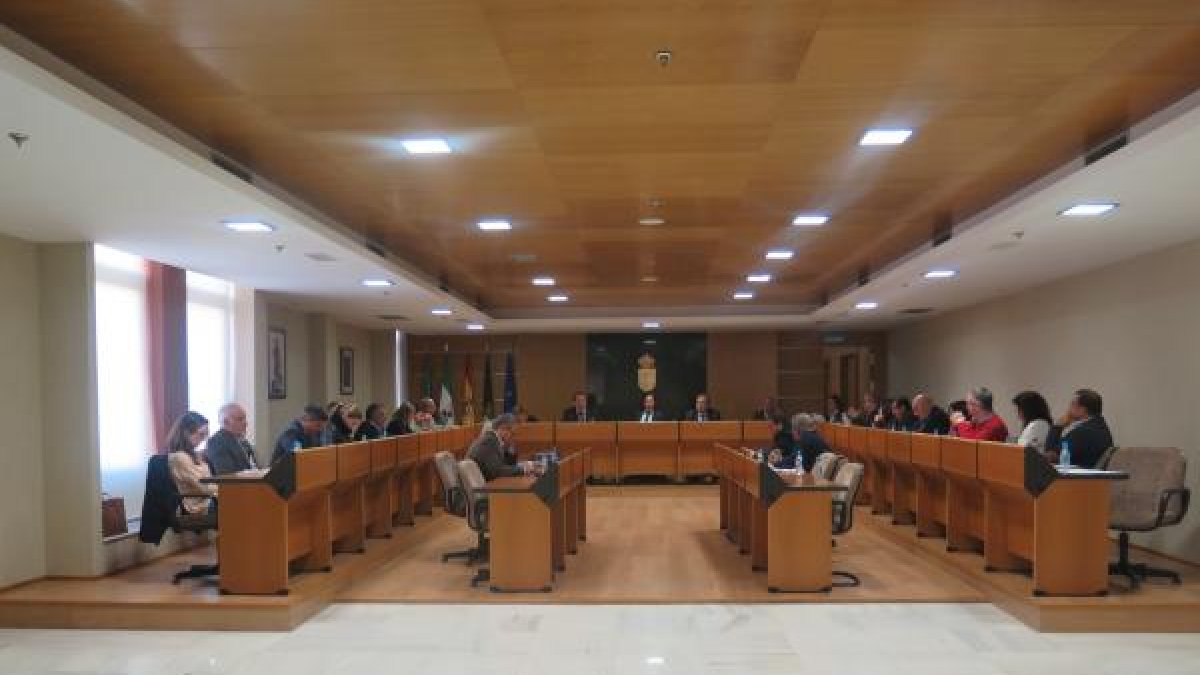 Vista del Pleno celebrado ayer, en cual fue considerado como uno de los más importantes del año.