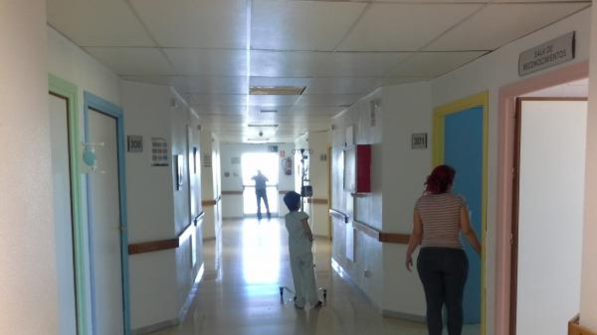 Pasillo de una de las áreas de Pediatría en Torrecárdenas.
