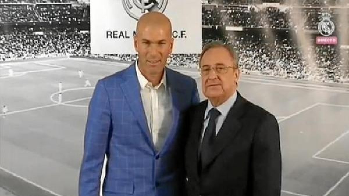 Florentino con Zidane.