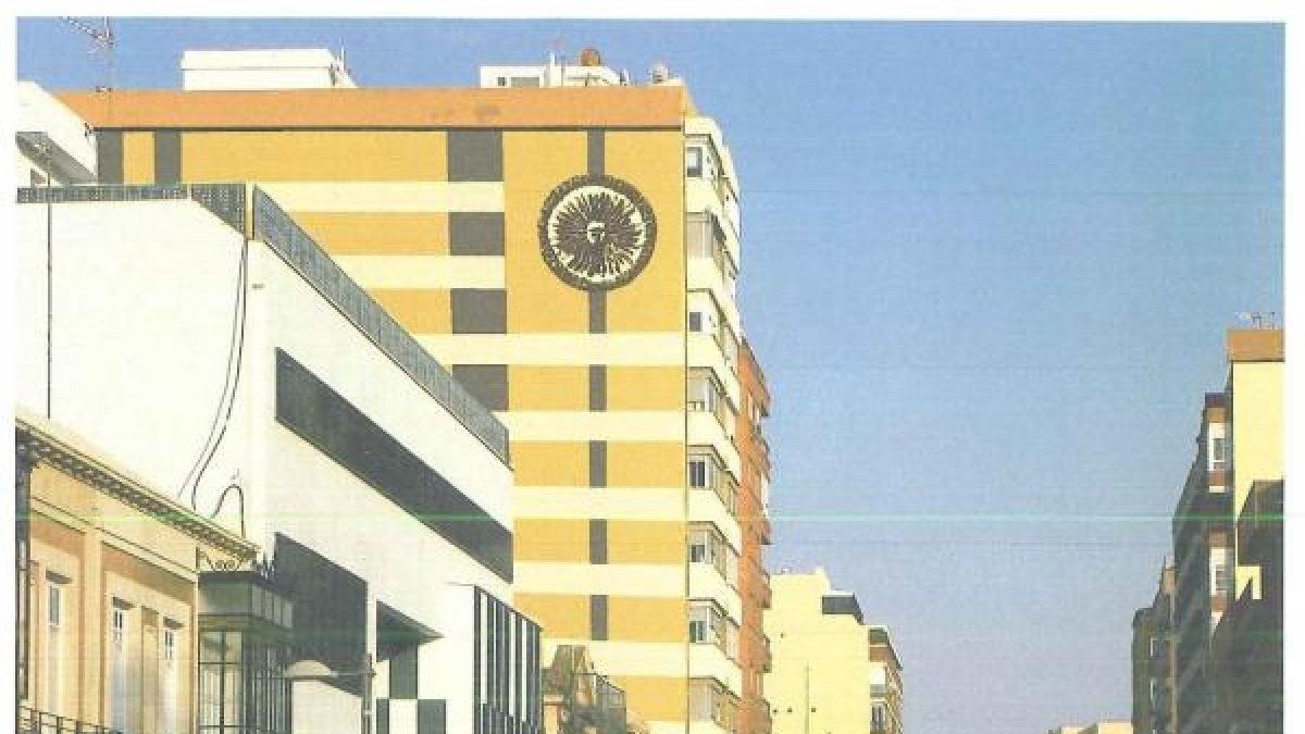 Imagen renovada de edificio en Obispo Orberá.
