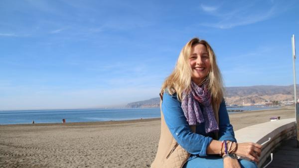 Fátima Estévanez, en el Paseo Marítimo de la capital, la pasada semana.