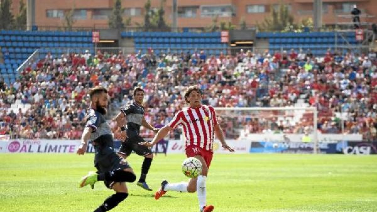 Dubarbier en el partido frente al Elche.