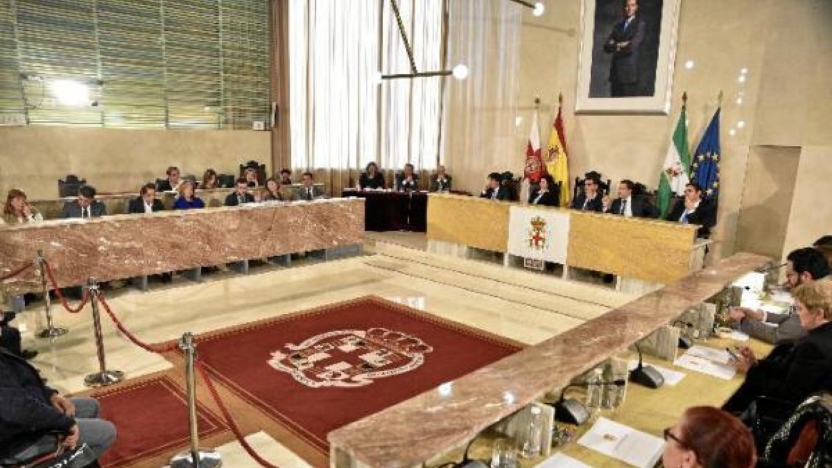 Imagen del Pleno en el Ayuntamiento de Almería