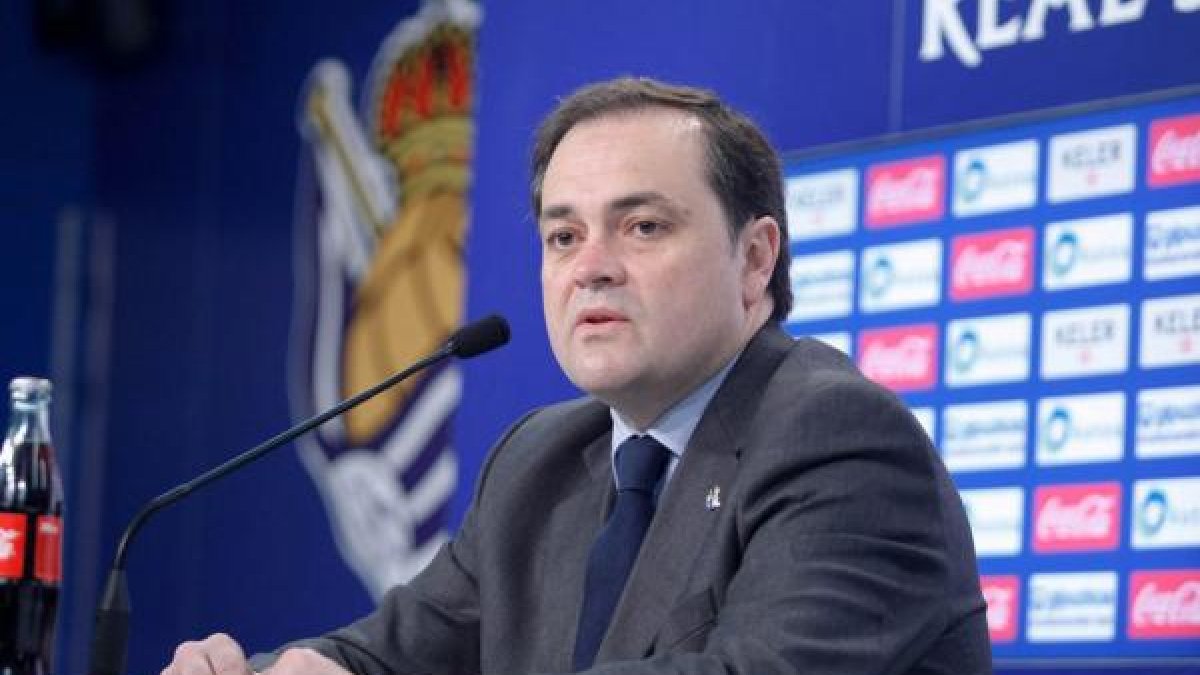 Jokin Aperribay cargó duramente contra el árbitro.