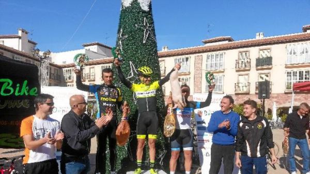 El podio de los vencedores.