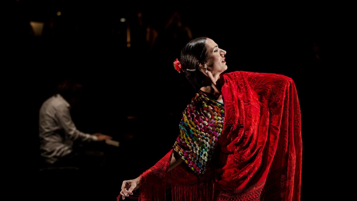 Anabel Veloso, durante una de sus actuaciones.