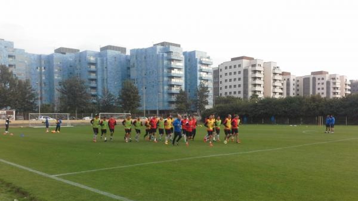 Entrenamiento ya con Dubarbier y Jonathan.