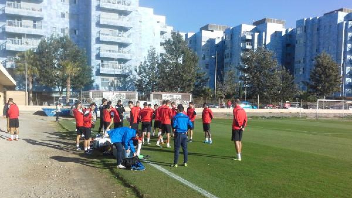 Primer entreno de Gorosito.