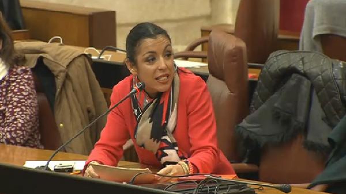 Marta Bosquet, de Ciudadanos, en el Parlamento.