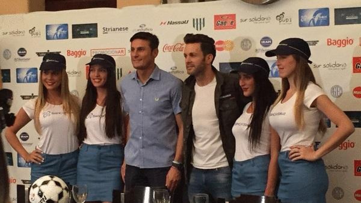Presentación del partido de Javier Zanetti.