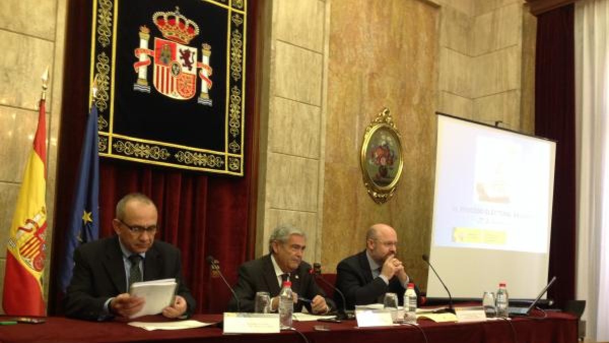 Rueda de prensa esta mañana en la Subdelegación del Gobierno.