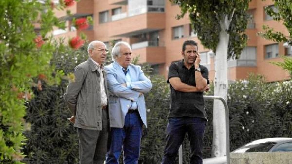Alfonso García con Luis Guillén y Alberto Benito.
