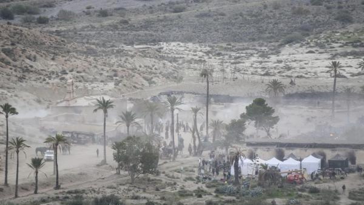 Rodaje de la película en Almería.