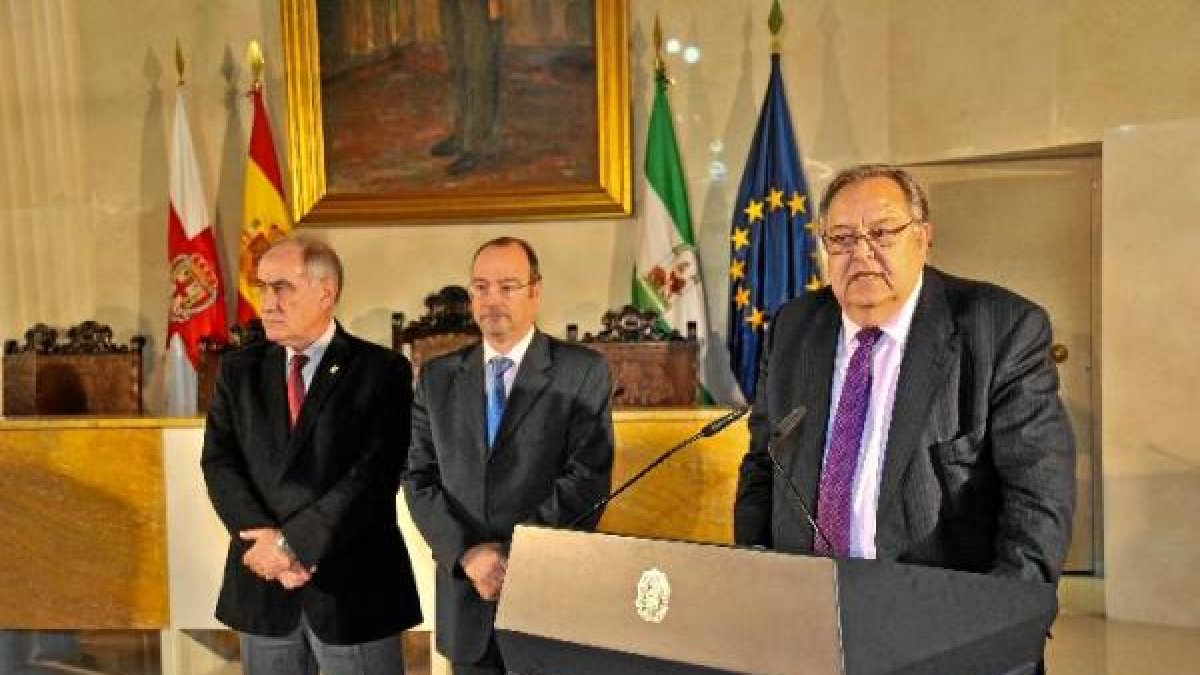 Eduardo Herrera en una de sus visitas a Almería.